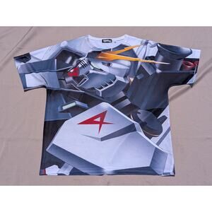 Mobile Suit Gundam Char's Counterattack All-Over Print T-shirt - RX-93 XL Rare
